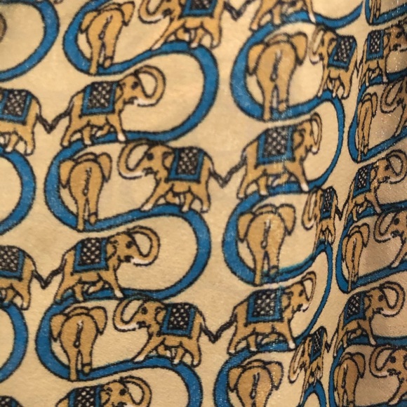 Tory Burch Elephant Print Dress Silk Size 12 - Picture 3 of 8